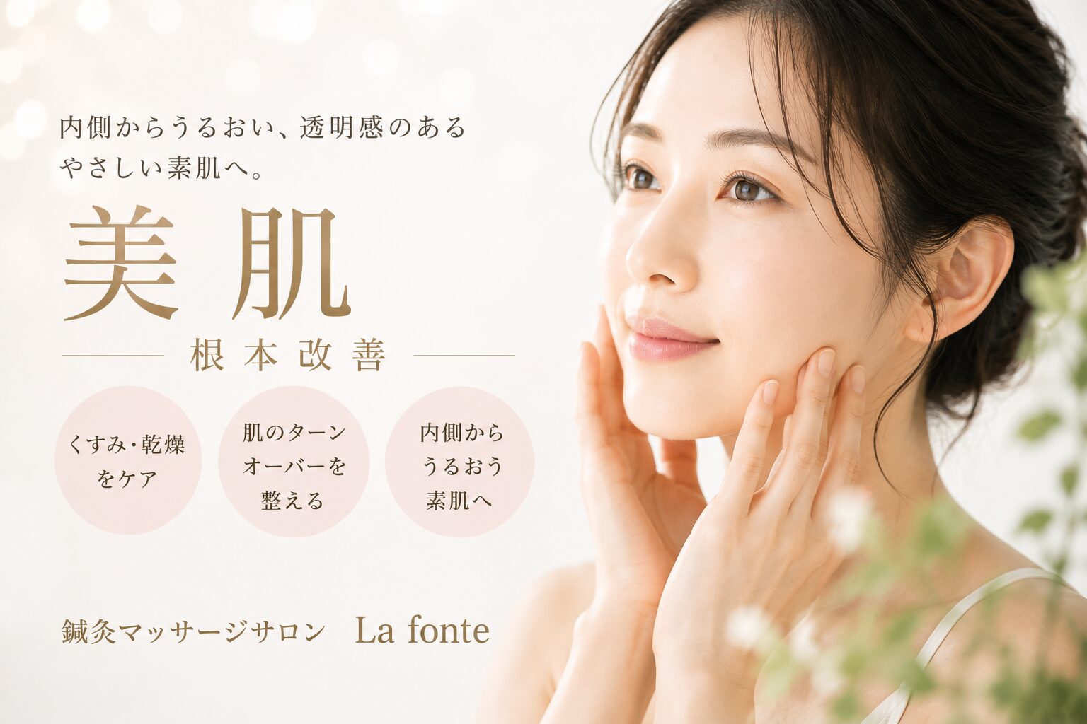 美肌を目指す女性